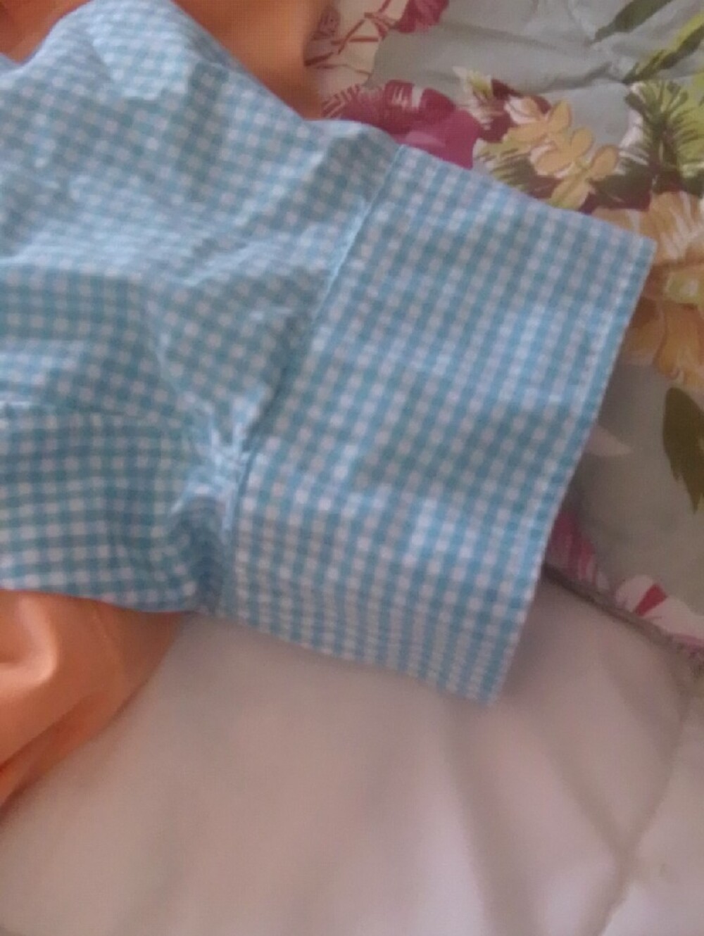 ORalph Lauren Blue Gingham Button-Up Blouse - Picture 6 of 7